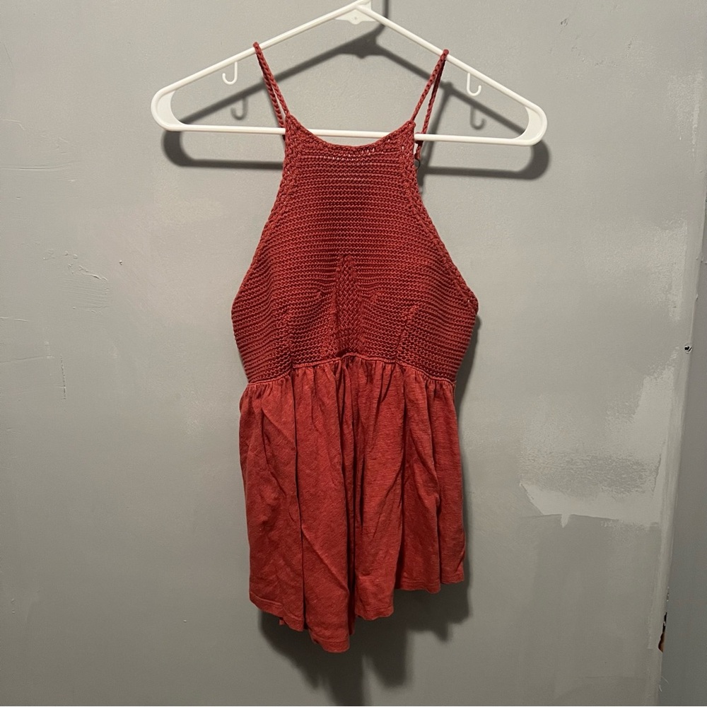 Free People Red Tank Top